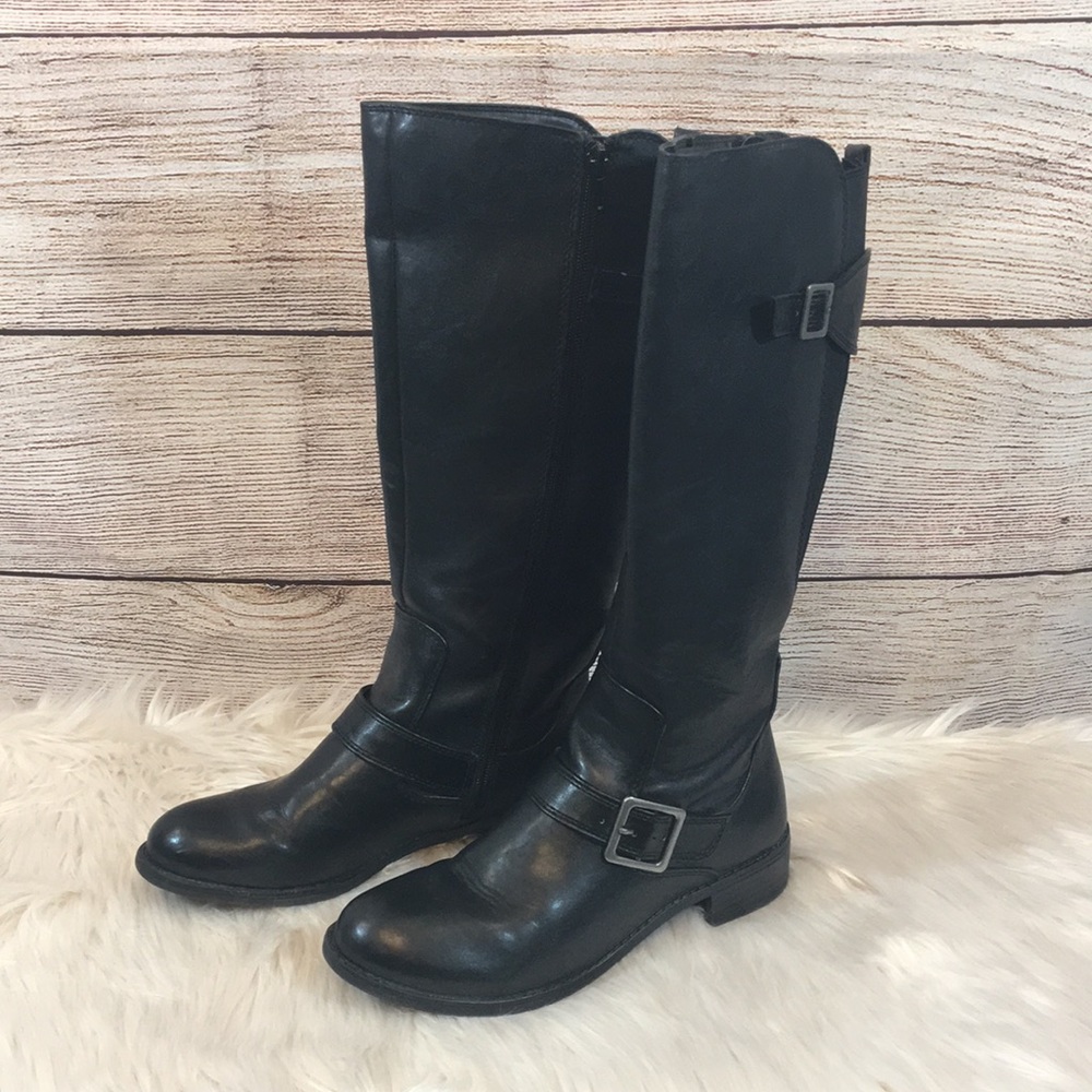 Black riding boots